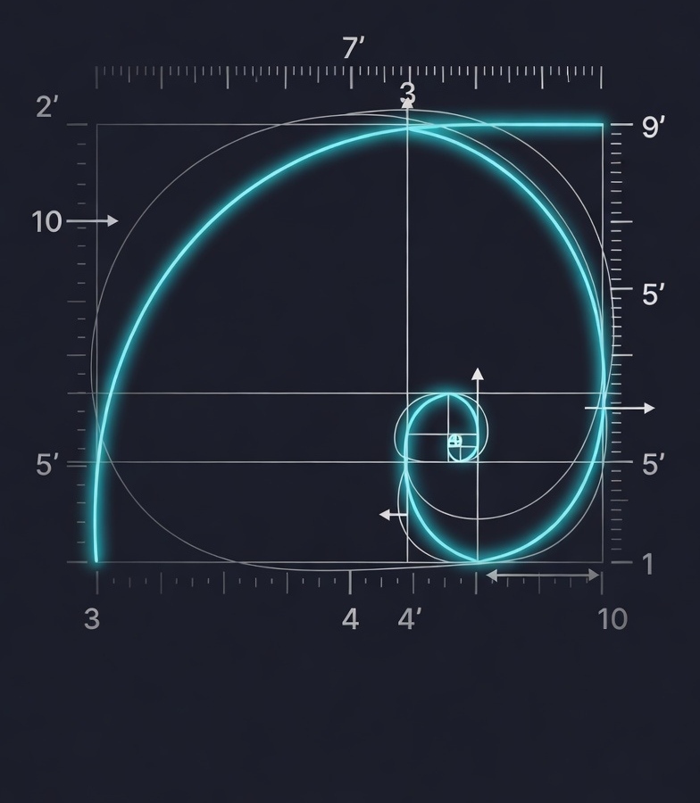 Fibonacci Golden Spiral - φ = 1.618