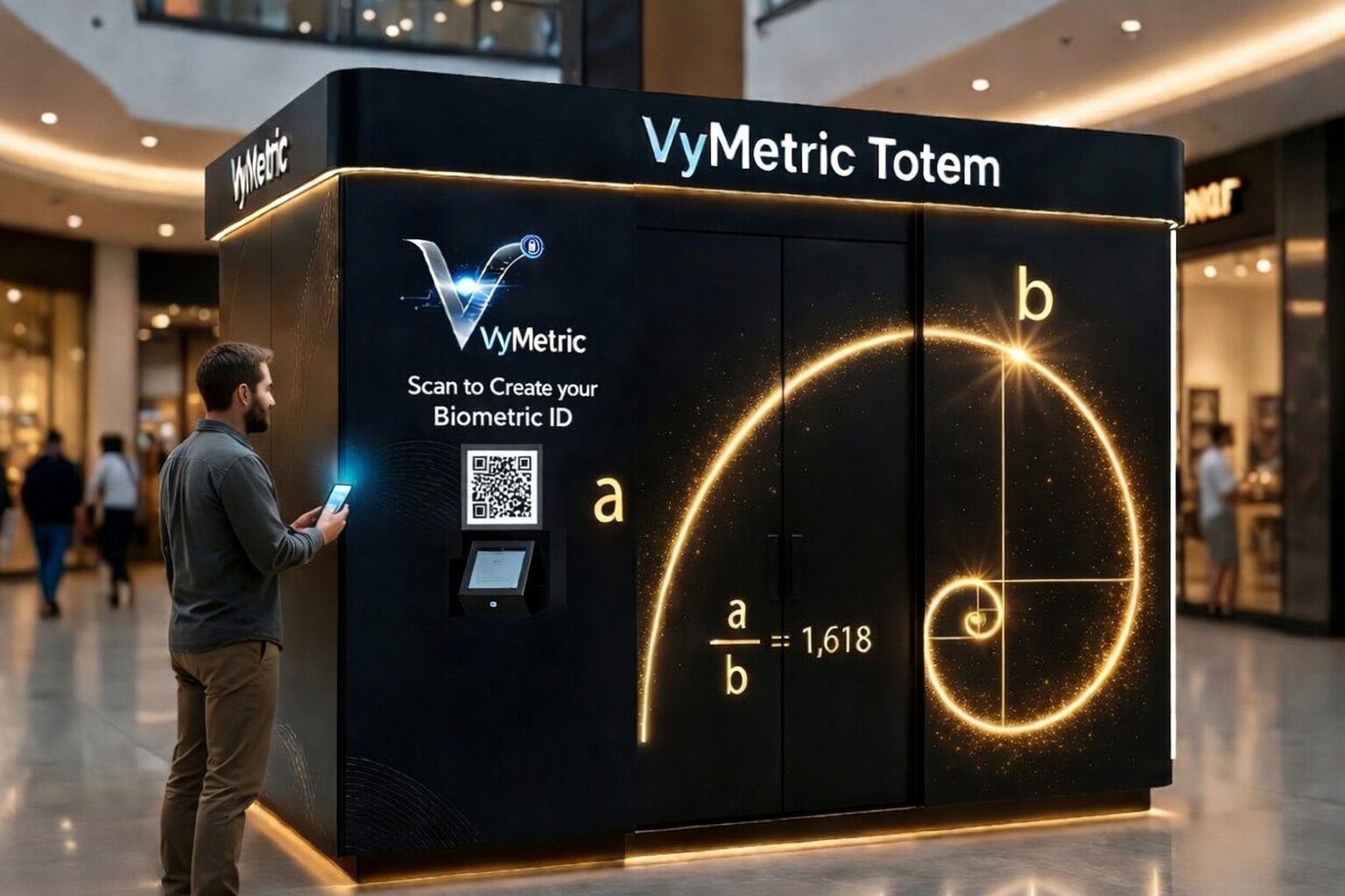 VyMetric Totem at the mall